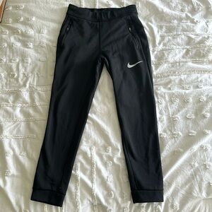 Nike black sweat joggers size youth medium